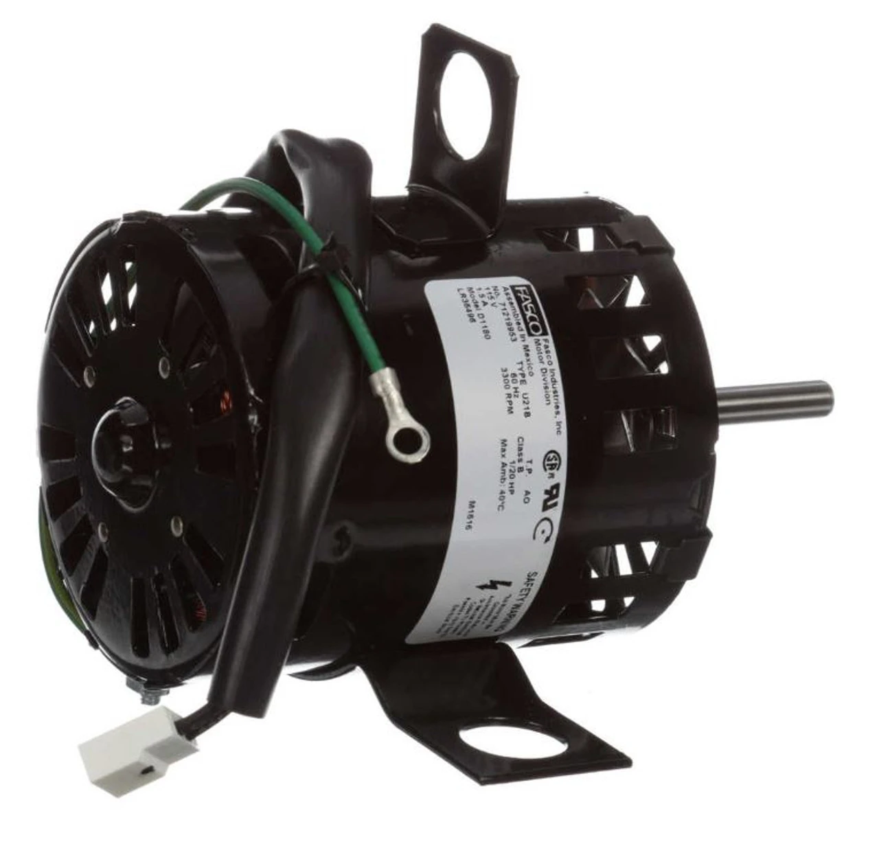 Fasco D1180 Motor | 1/20 Hp 3300 RPM CW 115 Volts (Bryant / Carrier) 4 Fasco D1180 Motor | 1/20 Hp 3300 RPM CW 115 Volts (Bryant / Carrier) - Image 2