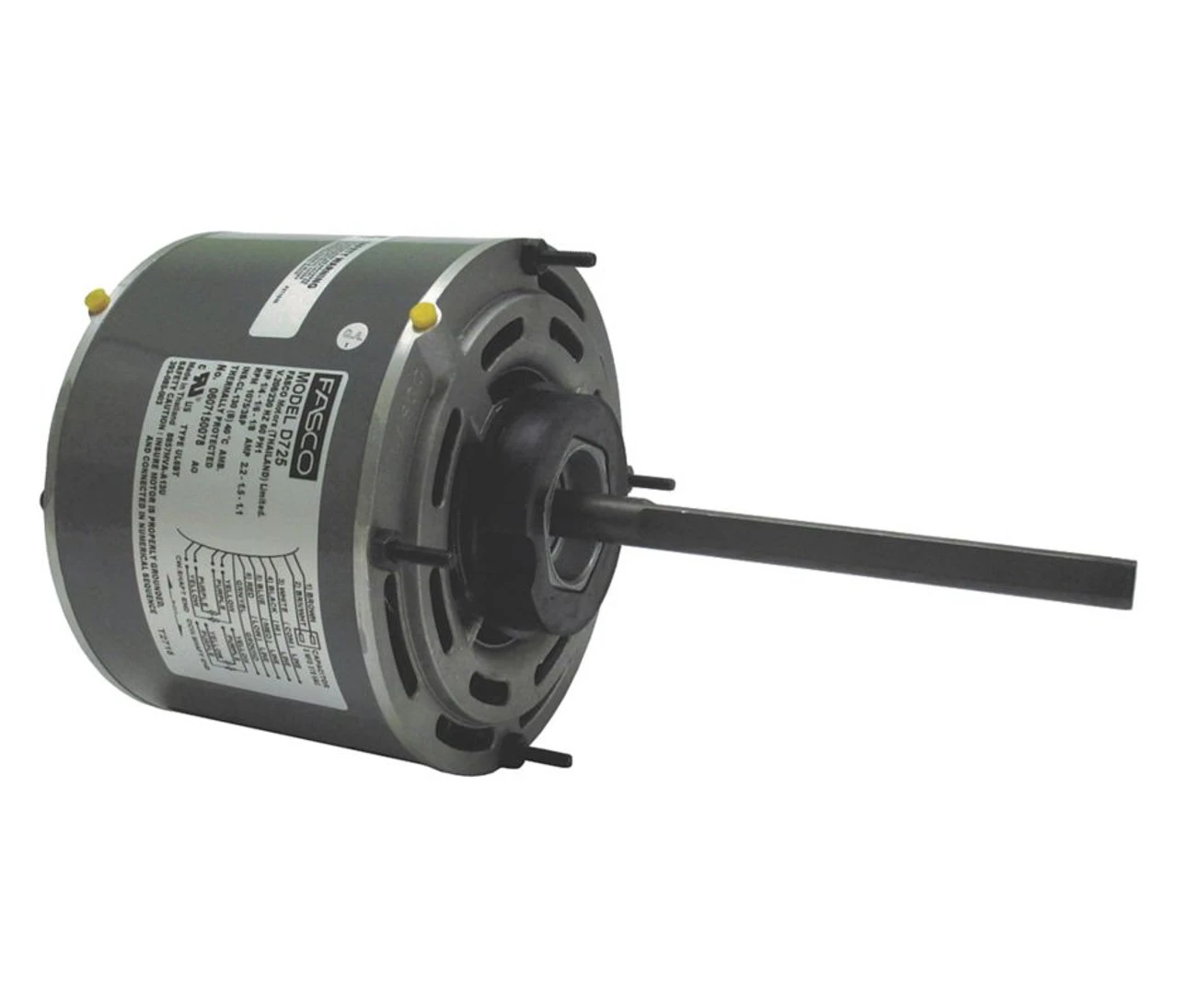 Fasco D725 Motor | 1/6 Hp 1075 RPM 3-Speed 208-230 Volts 5.6" Diameter Fasco Furnace Motor 3 Fasco D725 Motor | 1/6 Hp 1075 RPM 3-Speed 208-230 Volts 5.6" Diameter Fasco Furnace Motor
