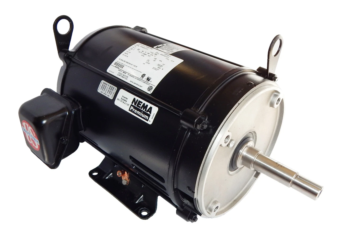 EEQK500 US Motors 5 Hp 3515 RPM 3-phase 182JMZ Frame 208-230V/460 Close-Coupled Pool Pump Motor (Pentair EQ 357068 Replacement) 3 EEQK500 US Motors 5 Hp 3515 RPM 3-phase 182JMZ Frame 208-230V/460 Close-Coupled Pool Pump Motor (Pentair EQ 357068 Replacement)