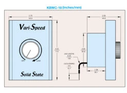 KBWC-18 | KB Electronics Solid State Variable Speed AC Electric Motor Control 8.0 Max Amps 115V 7 KBWC-18 | KB Electronics Solid State Variable Speed AC Electric Motor Control 8.0 Max Amps 115V -MotorHub Shop K177 1008 dims 54992.1683142741