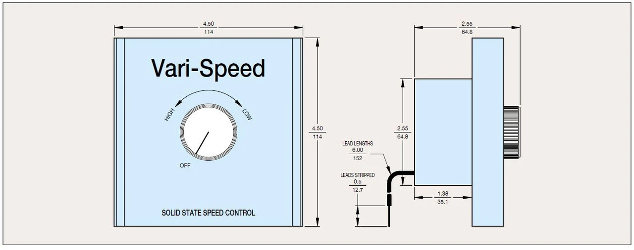 KBWC-210 | KB Electronics Solid State Variable Speed AC Electric Motor Control 10.0 Max Amps 230V 4 KBWC-210 | KB Electronics Solid State Variable Speed AC Electric Motor Control 10.0 Max Amps 230V - Image 2