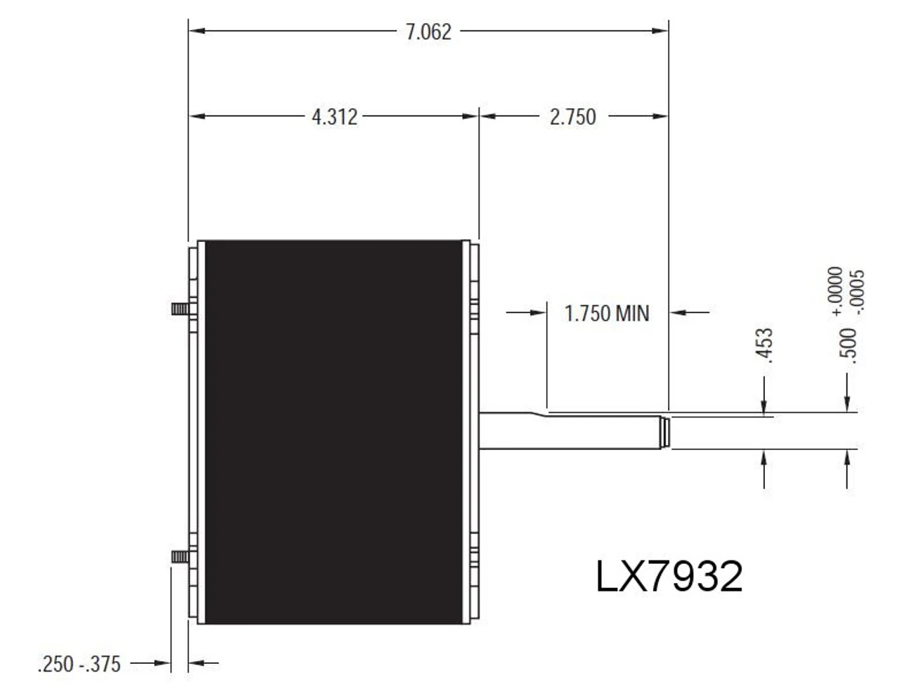 LX7932 Nidec | 1/3 Hp 1075 RPM 1-Speed 208-230V; 5.6" Condenser Fan Motor 4 LX7932 Nidec | 1/3 Hp 1075 RPM 1-Speed 208-230V; 5.6" Condenser Fan Motor - Image 2