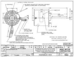 8947 Nidec | 3/4 Hp 1075 RPM 2-Speed 460V; 5.6" Blower Motor -MotorHub Shop Nidec 8947 Line 84287.1569339513