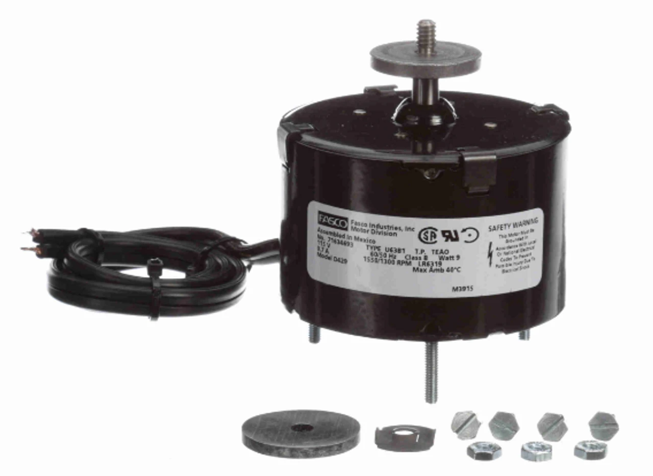 Fasco D429 Motor | 9 Watt 1550 RPM CCW 115 Volts Unit Bearing Motor 4 Fasco D429 Motor | 9 Watt 1550 RPM CCW 115 Volts Unit Bearing Motor - Image 2