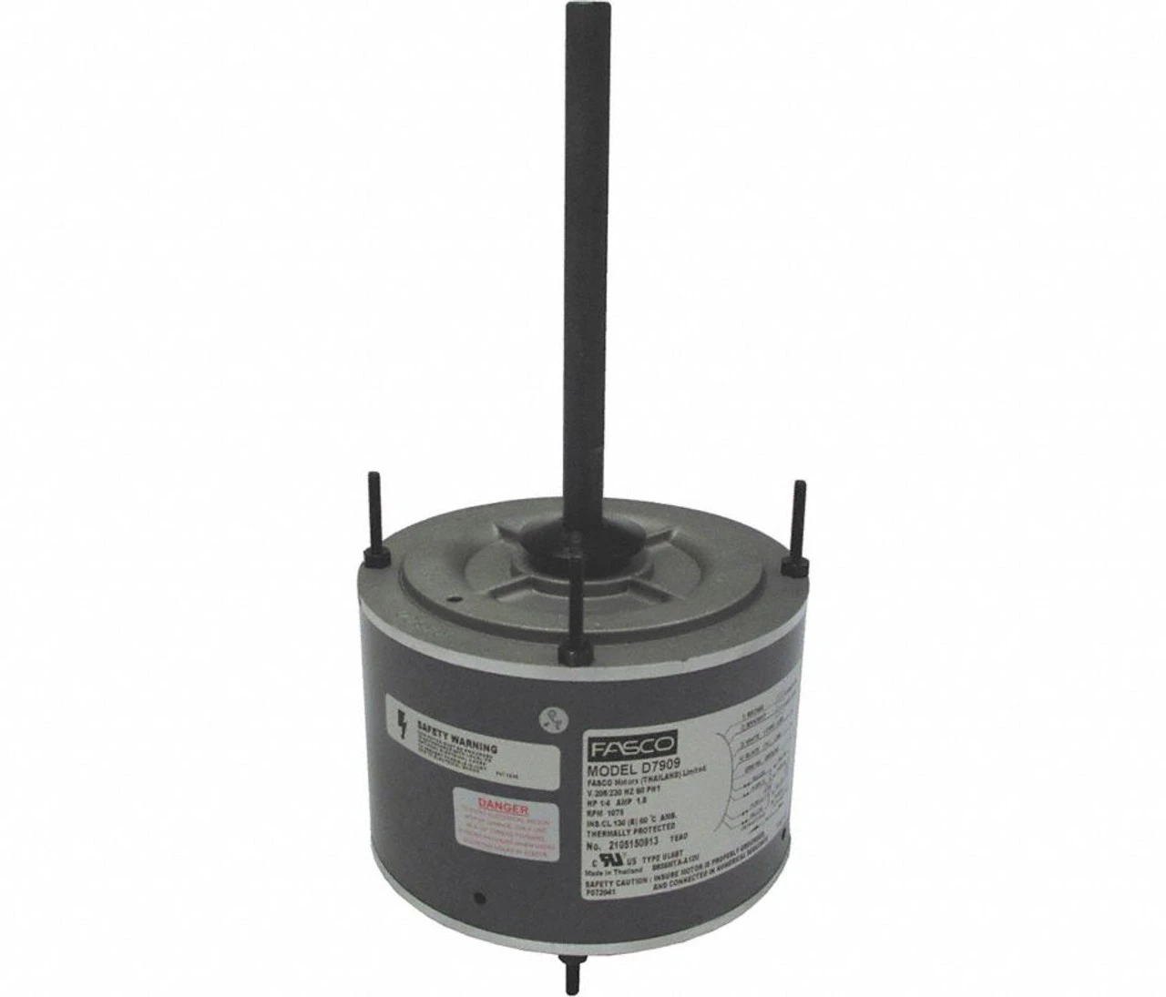 Fasco D7909 Motor | 1/4 Hp 1075 RPM 5.6" Diameter 208-230 Volts 4 Fasco D7909 Motor | 1/4 Hp 1075 RPM 5.6" Diameter 208-230 Volts - Image 2