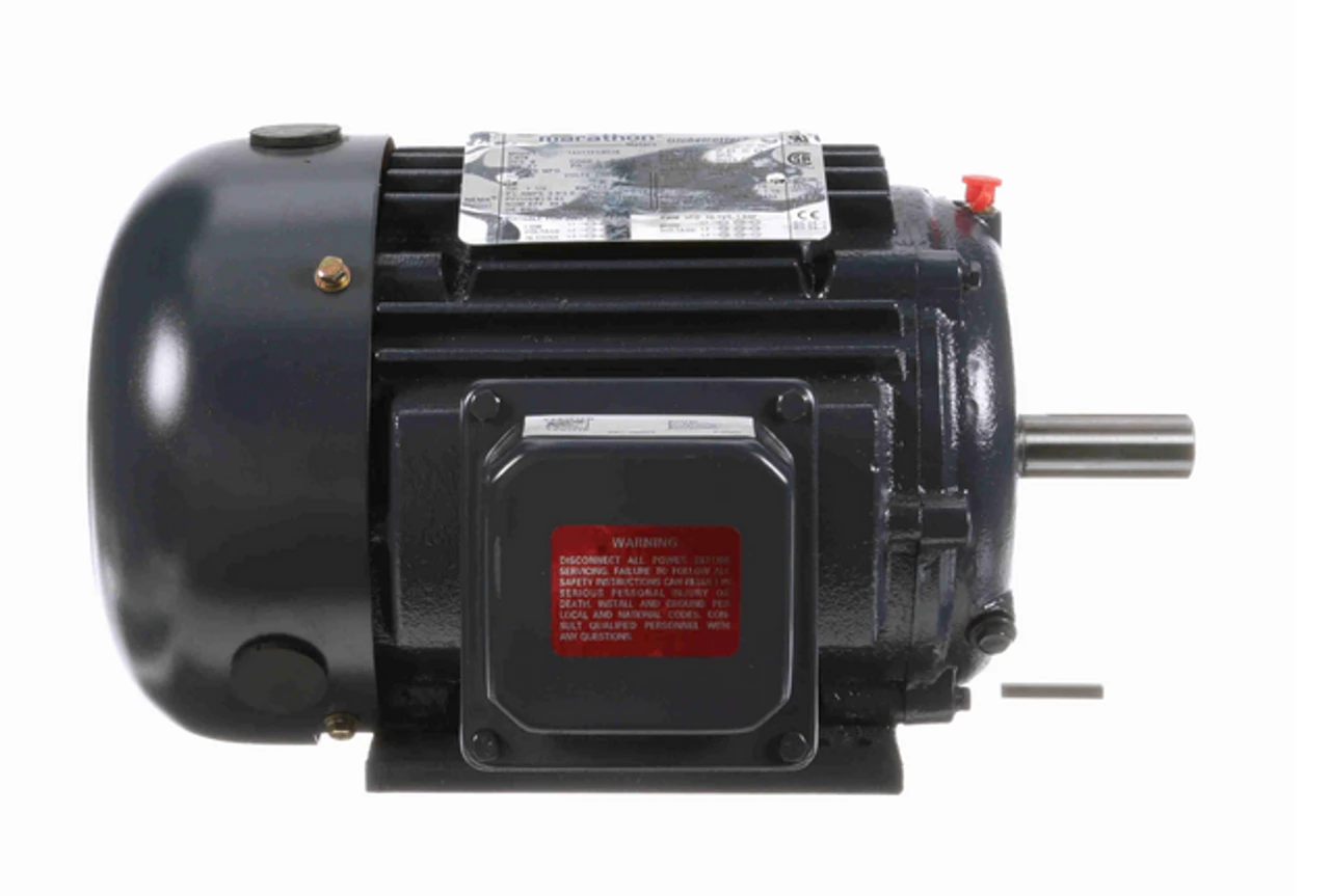 GT1004 Marathon 1-1/2 Hp 1800 RPM 3-Phase 145T Frame TEFC (rigid Base) 230/460V Motor # TE108 4 GT1004 Marathon 1-1/2 Hp 1800 RPM 3-Phase 145T Frame TEFC (rigid Base) 230/460V Motor # TE108 - Image 2