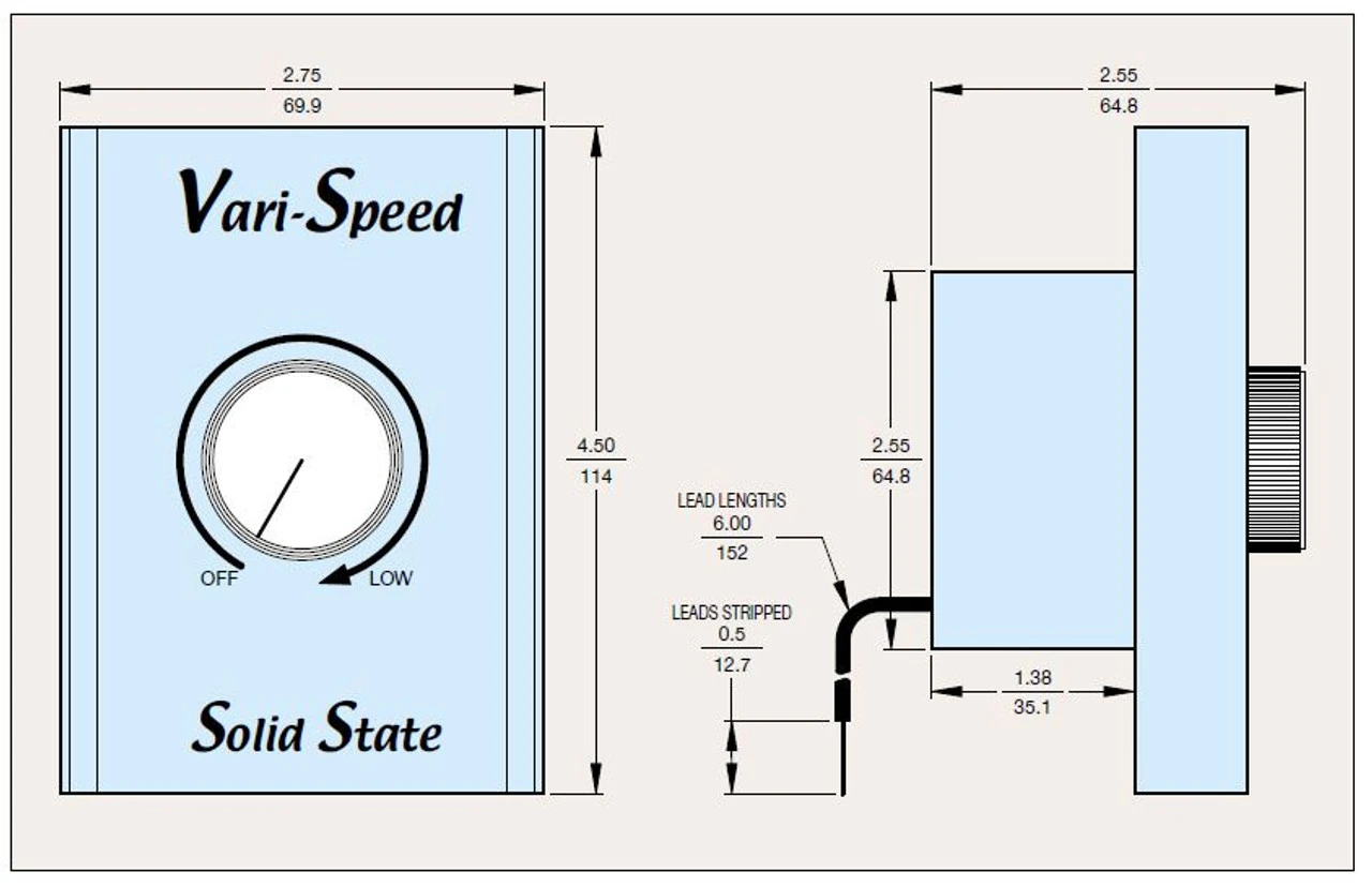 KBWC-28 | KB Electronics Solid State Variable Speed AC Electric Motor Control 8.0 Max Amps 230V 5 KBWC-28 | KB Electronics Solid State Variable Speed AC Electric Motor Control 8.0 Max Amps 230V - Image 3