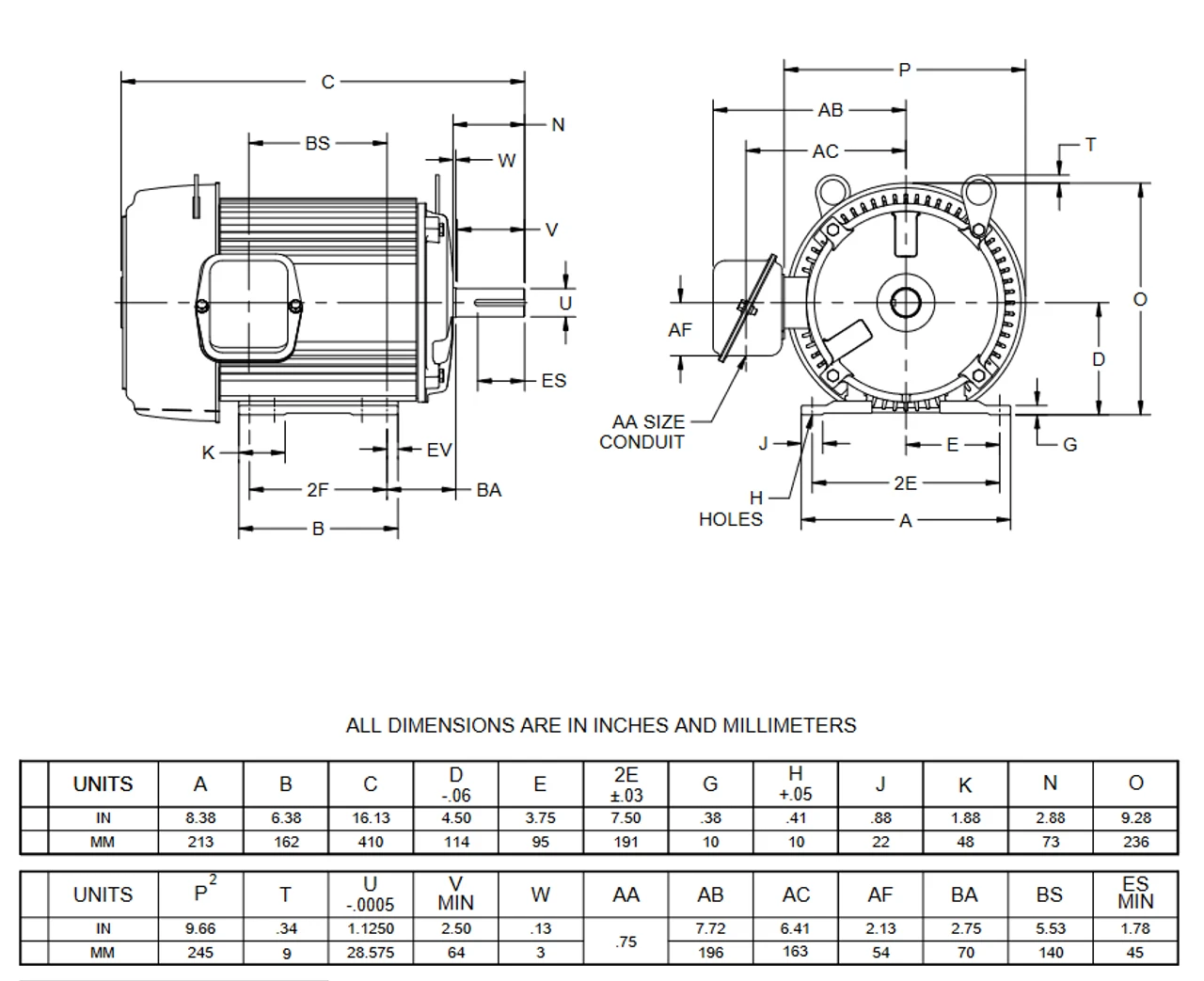 U3P2G Nidec 3 Hp 1800 RPM 182T Frame 575V TEFC 3-Phase Electric Motor 4 U3P2G Nidec 3 Hp 1800 RPM 182T Frame 575V TEFC 3-Phase Electric Motor - Image 2