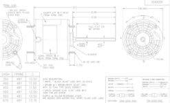 X459 Marathon 3/4 Hp 460V 1075 RPM TEAO 48Y Frame Condenser Fan Motor 7 X459 Marathon 3/4 Hp 460V 1075 RPM TEAO 48Y Frame Condenser Fan Motor -MotorHub Shop x459 outline 36487.1626114995